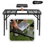 Foldable Height Adjustable Camping IGT Mesh Table for BBQ & Road Trip - 图片 2
