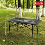 Grain Aluminum Adjustable Camping Egg Roll Table