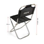 Ultralight Aluminum Folding Camping Chair with Backrest - 图片 4