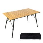 Grain Aluminum Adjustable Camping Egg Roll Table - 图片 5