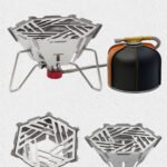 Detachable Foldable Card‑Style Camping Stove Wind Shield