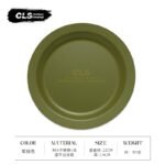 304 Stainless Steel Plate, Retro‑Style Sensory Camping Dinner Dish - 图片 7