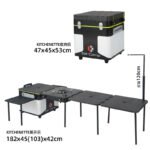 CLS Portable Mobile Camping Kitchen Table