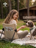 CLS Folding Adjustable Backrest Camping Chair Mat - 图片 4