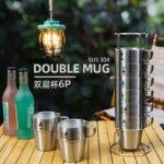 304 Stainless Steel Double Wall Camping Insulated Coffee Cup