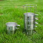 304 Stainless Steel Double Wall Camping Insulated Coffee Cup - 图片 3