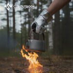 CLS耐高温手套工业隔热牛皮野营烧烤BBQ防烫生火耐磨劳保防护手套