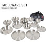 Stainless Steel Dinnerware 12‑Piece Set