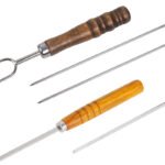 NOBANA Stainless Steel BBQ Skewer Set with Wooden Handle - 图片 3