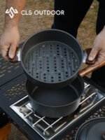 CLS户外锅具露营3L全套野营炊具套装自驾游便携套锅野外火锅蒸煮 - 图片 4