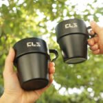 CLS 4Pcs Double Wall 304 Stainless Steel Camping Cups Set - 图片 4