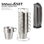 304 Stainless Steel Double Wall Camping Insulated Coffee Cup - 图片 6