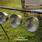 600ml Large Stainless Steel Sierra Bowl Camping Tableware