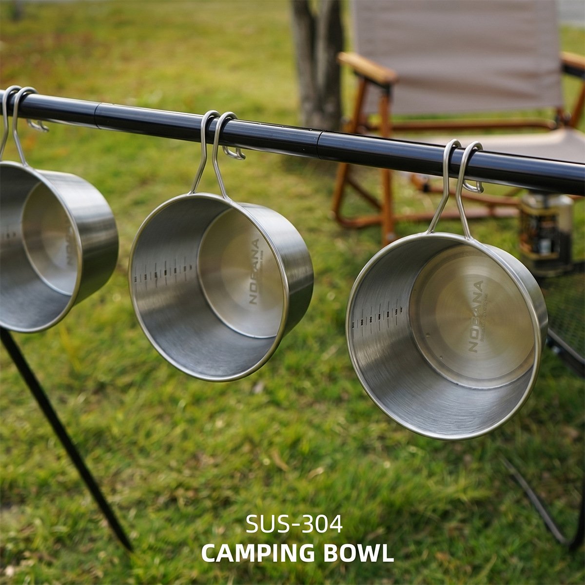 O1CN01gmkqKU2LuvxrXSJUy_1695479753-0-cib.jpg 600ml Large Stainless Steel Sierra Bowl Camping Tableware - 图片 1