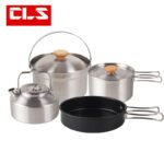 Outdoor Wood‑Handle Cookware Set, 4‑Piece - 图片 4