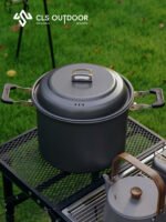 CLS户外6.5L套锅4-7人大容量露营自驾游不粘便携烧烤煮锅家用汤锅 - 图片 3