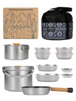 14-Piece 304 Stainless Steel Camping Cookware Set - 图片 2