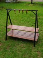 Aluminum Double‑Tier Camping Storage Shelf - 图片 2