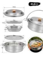 4.3L 304 Stainless Steel Camping Steamer Pot - 图片 2