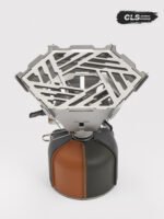 Detachable Foldable Card‑Style Camping Stove Wind Shield - 图片 3