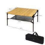 Portable Foldable Splicing Camping Table, Outdoor Self-Driving Kitchen Storage Rack BBQ Picnic Desk - 图片 5